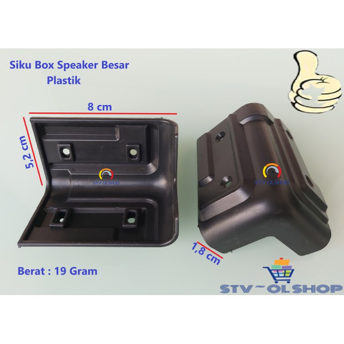 Siku Box Speaker Besar Sudut Box Salon Plastik Besar SBB