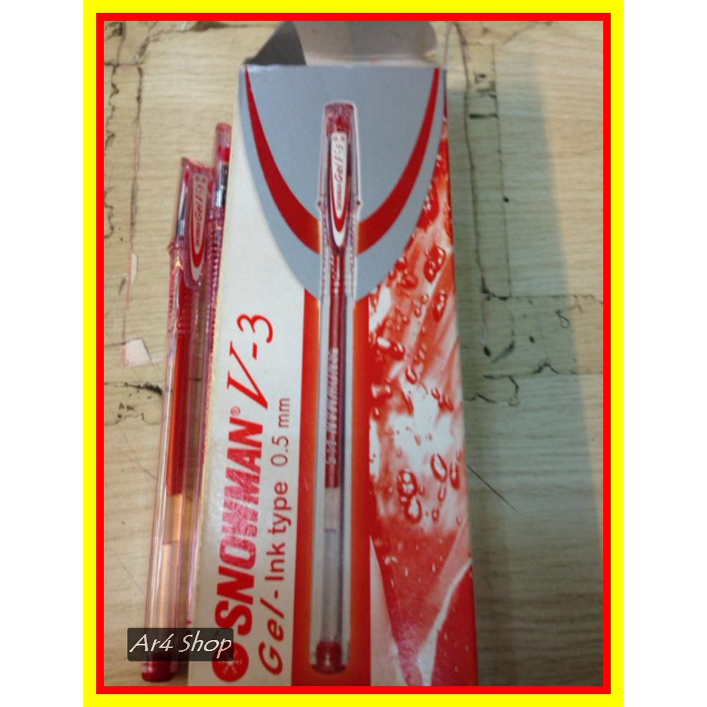 

TERLARIS Pen - Snowman - V3 Gel Ink 0.5Mm Pipe Tip & 40;Gross& 41;