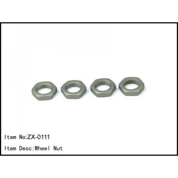 ZX-0111 Rc Car Caster Racing WHEEL NUT 1/8 Buggy Truggy