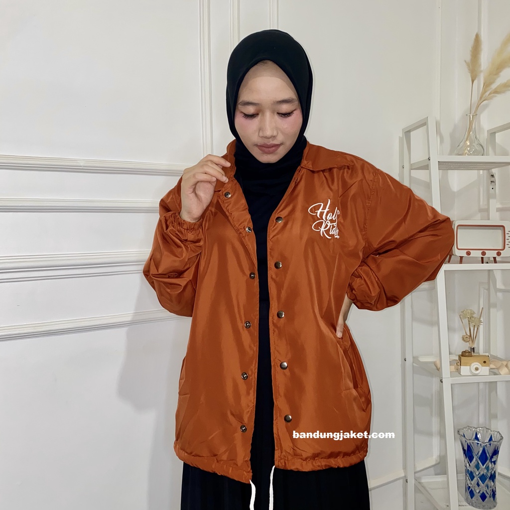 Coach Jacket holyrider  MMXXI BORDIR  MUSTARD II Jaket Coach model winbacker