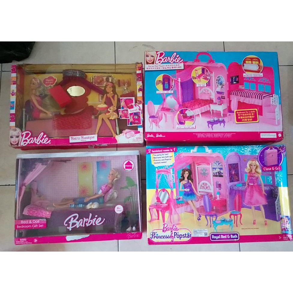 Boneka Pretend Play Barbie Beach House Playset With 1 Doll Shopee Indonesia