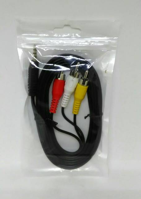 Kabel rca 3-1 cable rca 3 to 1( 3-1 Hitam )