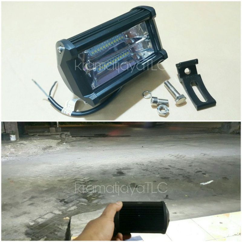 LAMPU TEMBAK LAMPU SOROT LED BAR OFFROAD CWL NYALA SETARA 72 WATT
