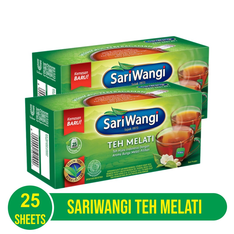 Teh Sariwangi Melati 25 Sheets -2 pcs