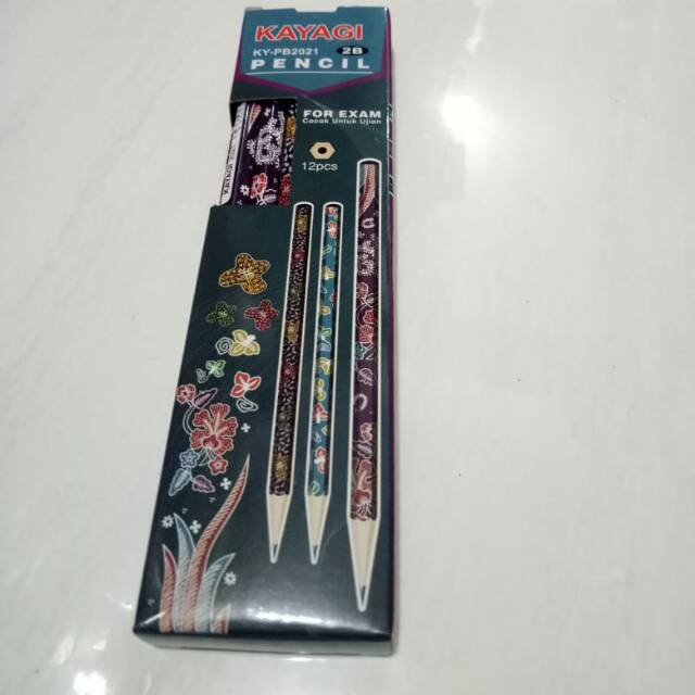 

Pencil/ pensil 2B kayagi motif batik 2021