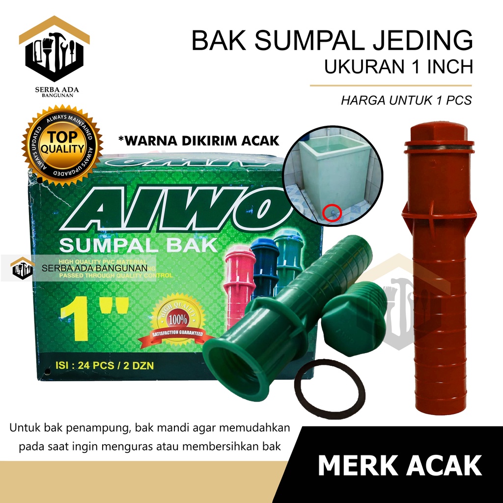 AFUR BUANGAN JEDING / PEMBUANGAN BAK AIR KAMAR MANDI / SUMPAL KURAS BAK MURAH PVC ANTI BOCOR KUAT