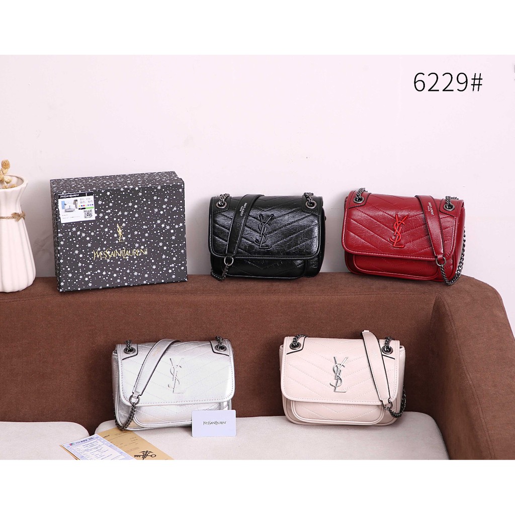 Yves Saint Laurent Small Niki Leather Shoulder Bag #6229