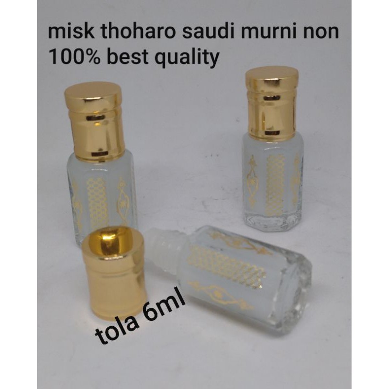 MISK THOHARO SAUDI ORIGINAL MURNI 100%  ROL ON 6ML,UNISEX PARFUM,MINYAK WANGI,PARFUM WANGI