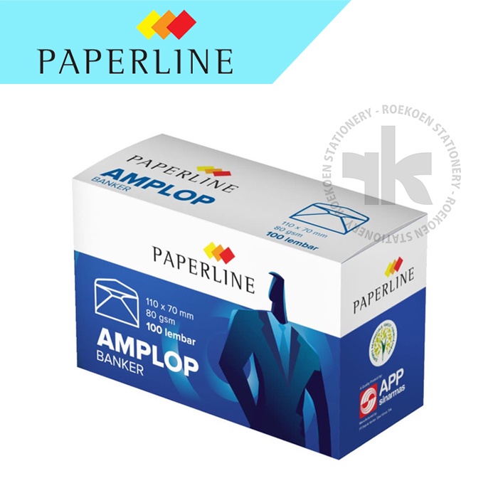 

Paperline Amplop Putih Mini Polos 110 x 70mm Dengan Perekat (Dos Biru) Kartu Nama