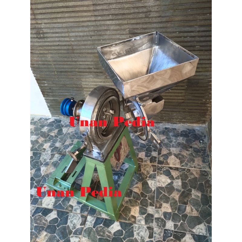 Mesin Giling Singkong Jadi Tepung - Mesin Penepung Singkong - Mesin Disk Mill Stainless Penepung Bij