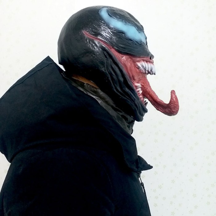 TOL-19 topeng latex karet full head kepala mainan prank monster venom