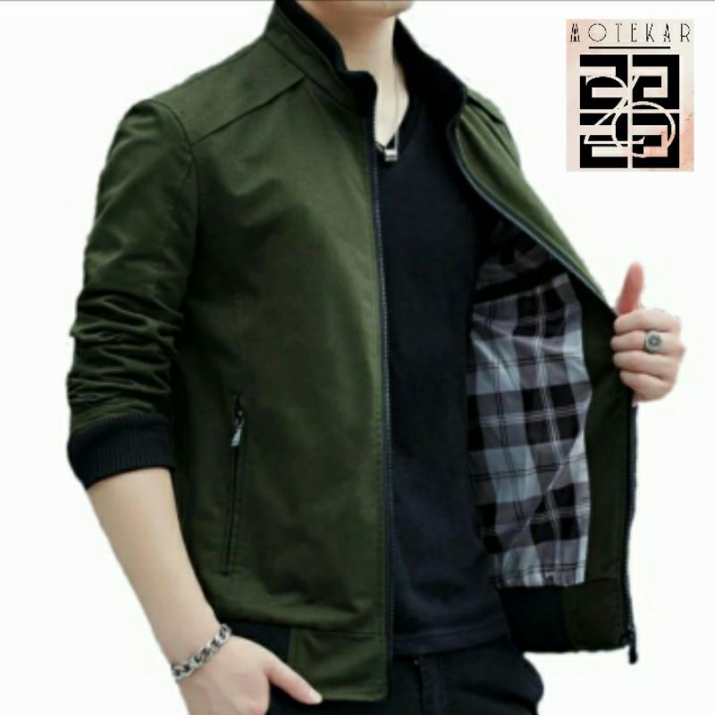 Jaket Katun  Bomber Pria / Jaket Casual Pria / Jaket elegan