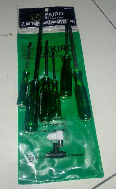 Tekiro Obeng Set Transparant 7pcs Premium