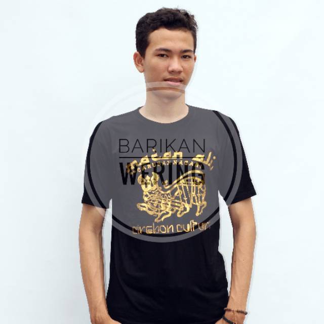 Kaos Macan Ali Lengan Pendek - Lambang Kerajaan Cirebon - Kaos Spandek
