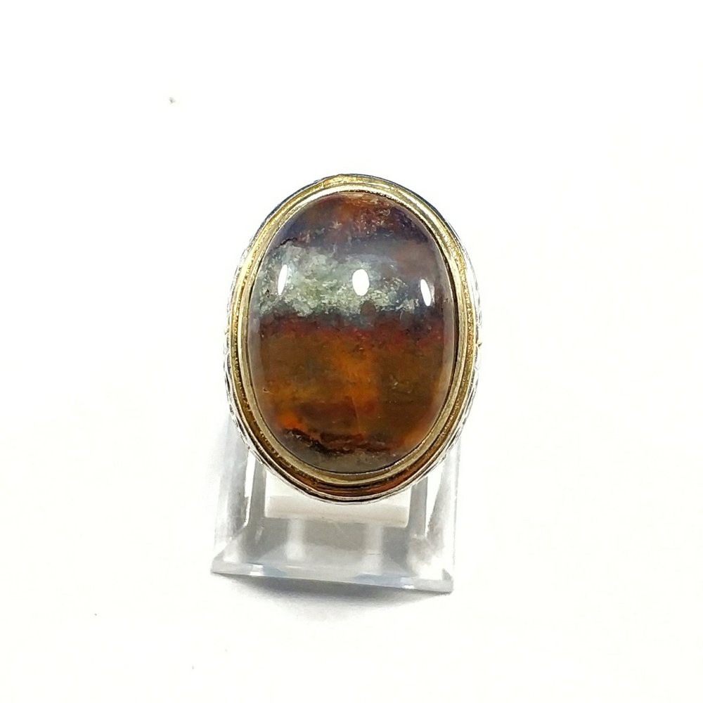 CINCIN BATU AKIK NATURAL PANCAWARNA GARUT MOTIF PEMANDANGAN