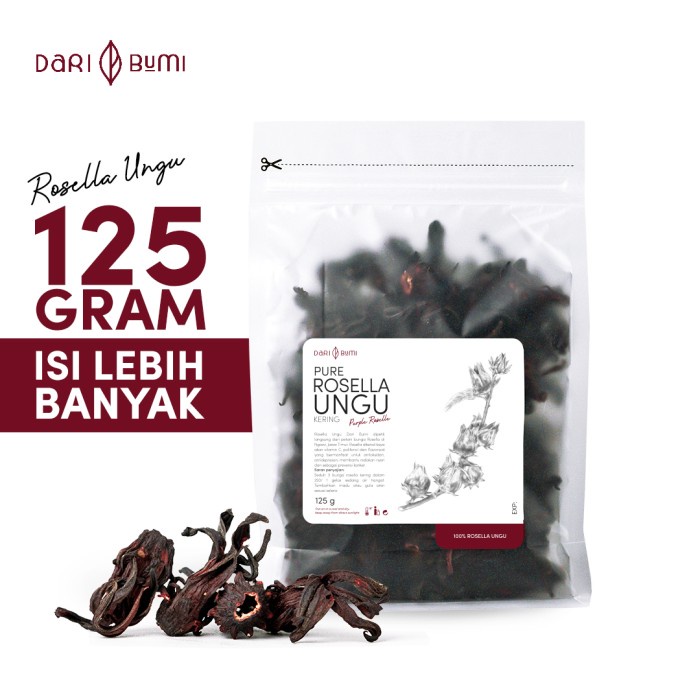 

Bunga Rosella Ungu 125 gr daribumi