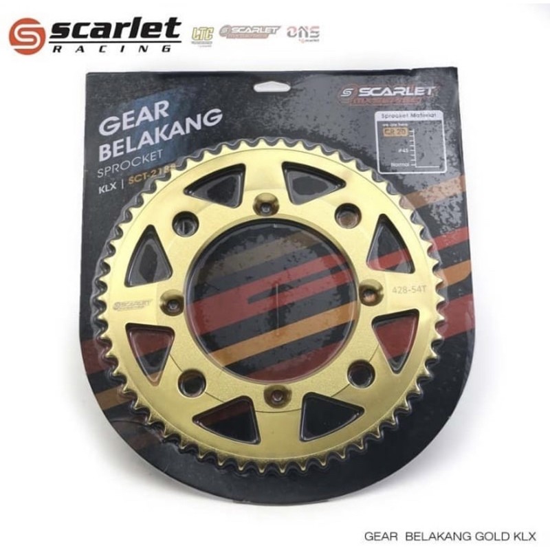 Gear Belakang KLX 150 Gear Belakang Scarlet Klx 150 Gear Belakang scarlet gold klx 150