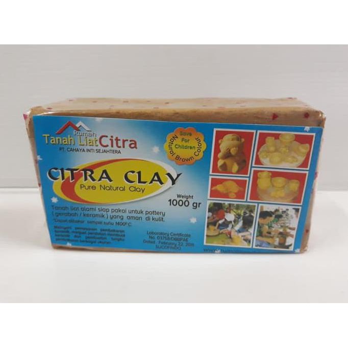 

Termurah Tanah Liat Siap Pakai 1000 Gr | Citra Clay | Tanah Lempung Offic