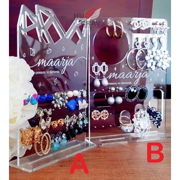 Rak Anting Akrilik Holder Earring Organizer Aksesoris Perhiasan Anting