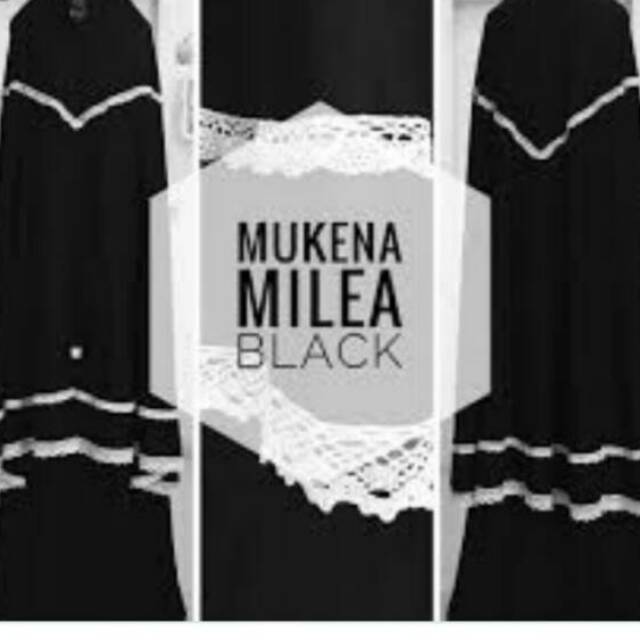 Mukena polos milea plain renda exclusif