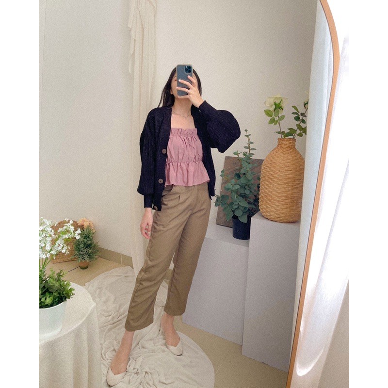 KANON - Ofisu Basic Pants - Celana bahan kantor pensil wanita