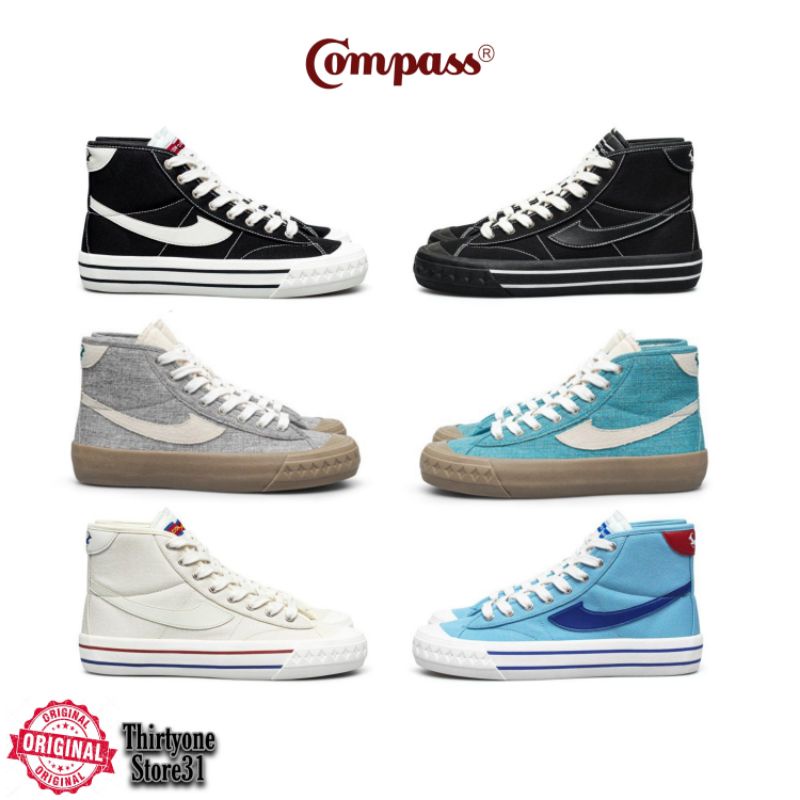 Compass Retrograde High Black White/Cream/Double Black | Size 35-45