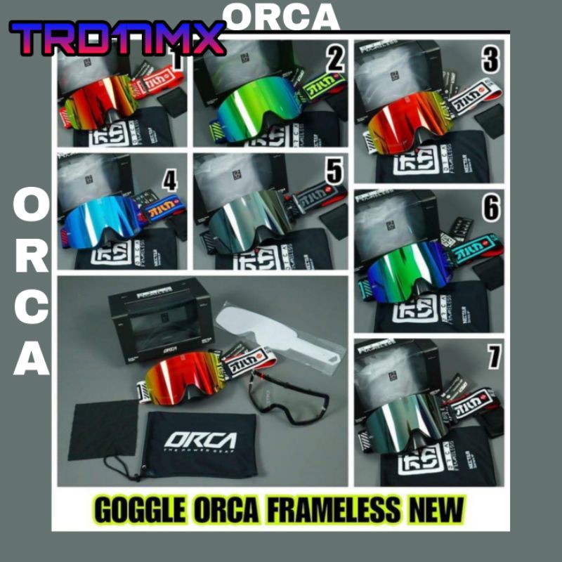 Goggle orca frameles new
