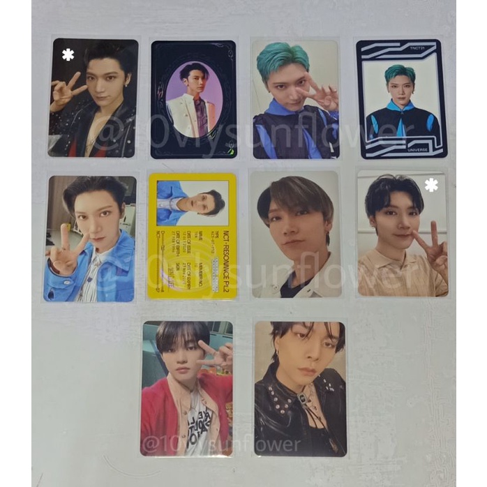 ten arrival yb universe departure past id card super m super one chenle jewel universe johnny sticke