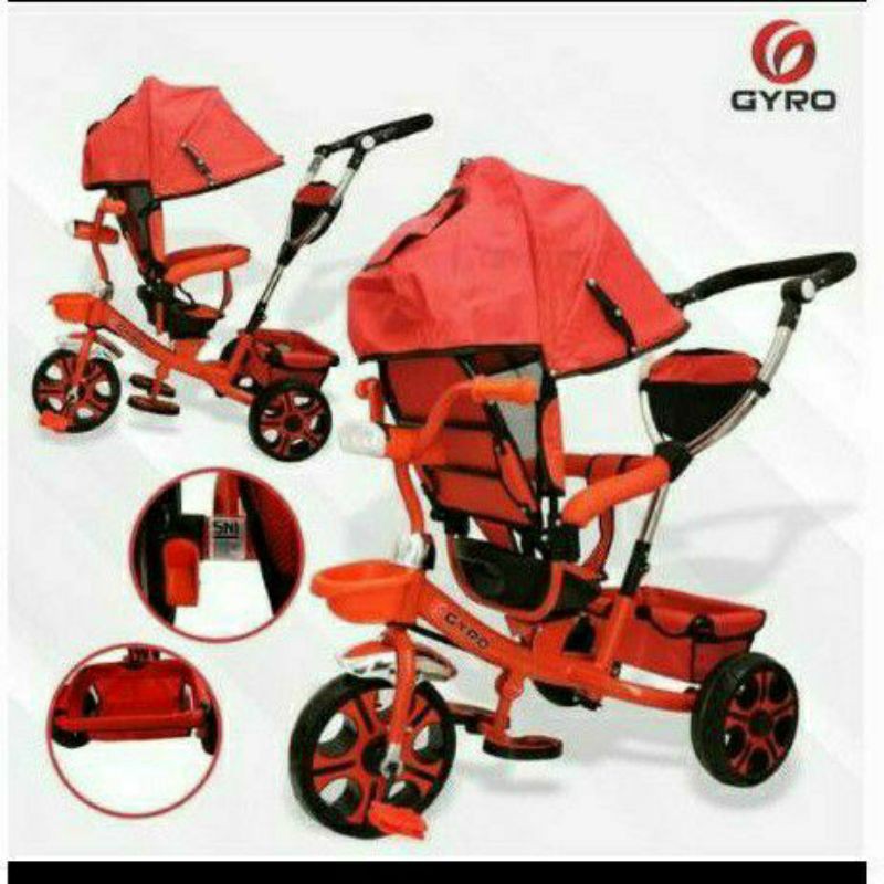 Sepeda Stroller roda 3 GYRO NEW/JOK BISA DIPUTAR