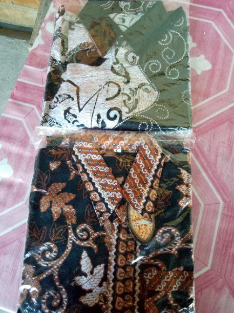 Kemeja Batik Pria Ppbtk07 Modern Lengan Panjang Casual Modis Trendy Masa Kini M L Xl Asli Pekalongan