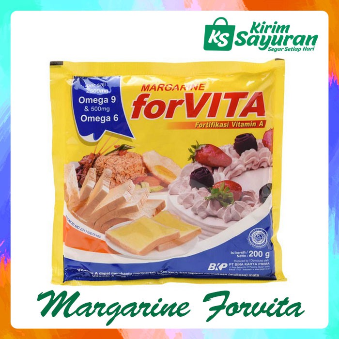 

MARGARIN DIFORTIFIKASI VITAMIN A FORVITA (200 GR)