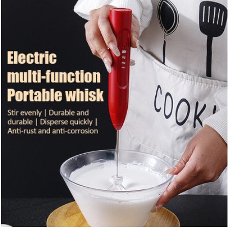 Pembuih Susu Pengocok Telur Handheld Blender Milk Frother Electric Mixer Mini