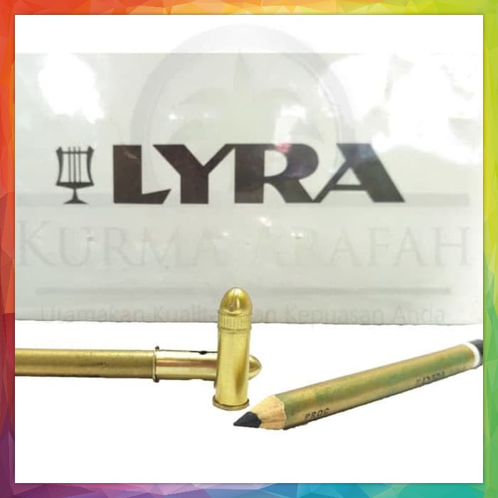 Pensil Alis LYRA GOLD varian coklat dan hitam