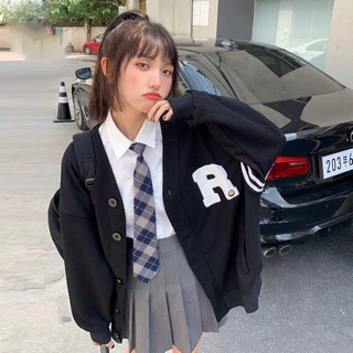 COD - R Smile Cardi Outher Premium Fleece Tebal Outerwear Sweater Unisex Basic Korean Style Remaja All Size Fit L Termurah-5