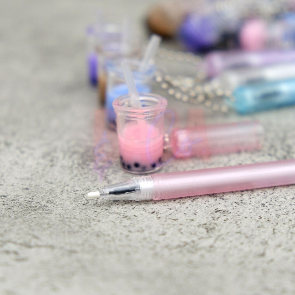 PEN MURAH PULPEN BOBA PEN BUBBLE TEA PEN LUCU BOLPEN UNIK PULPEN MURAH PEN GROSIR ATK MURAH-2