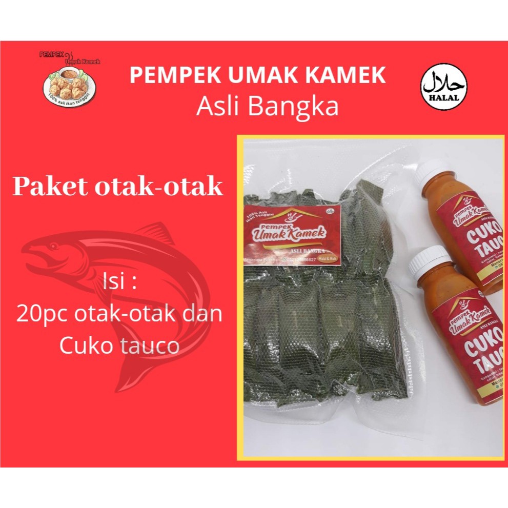 

Pempek Umak Kamek Paket Otak-otak Frozen - Isi 20 Pcs - Otak-otak Asli Bangka