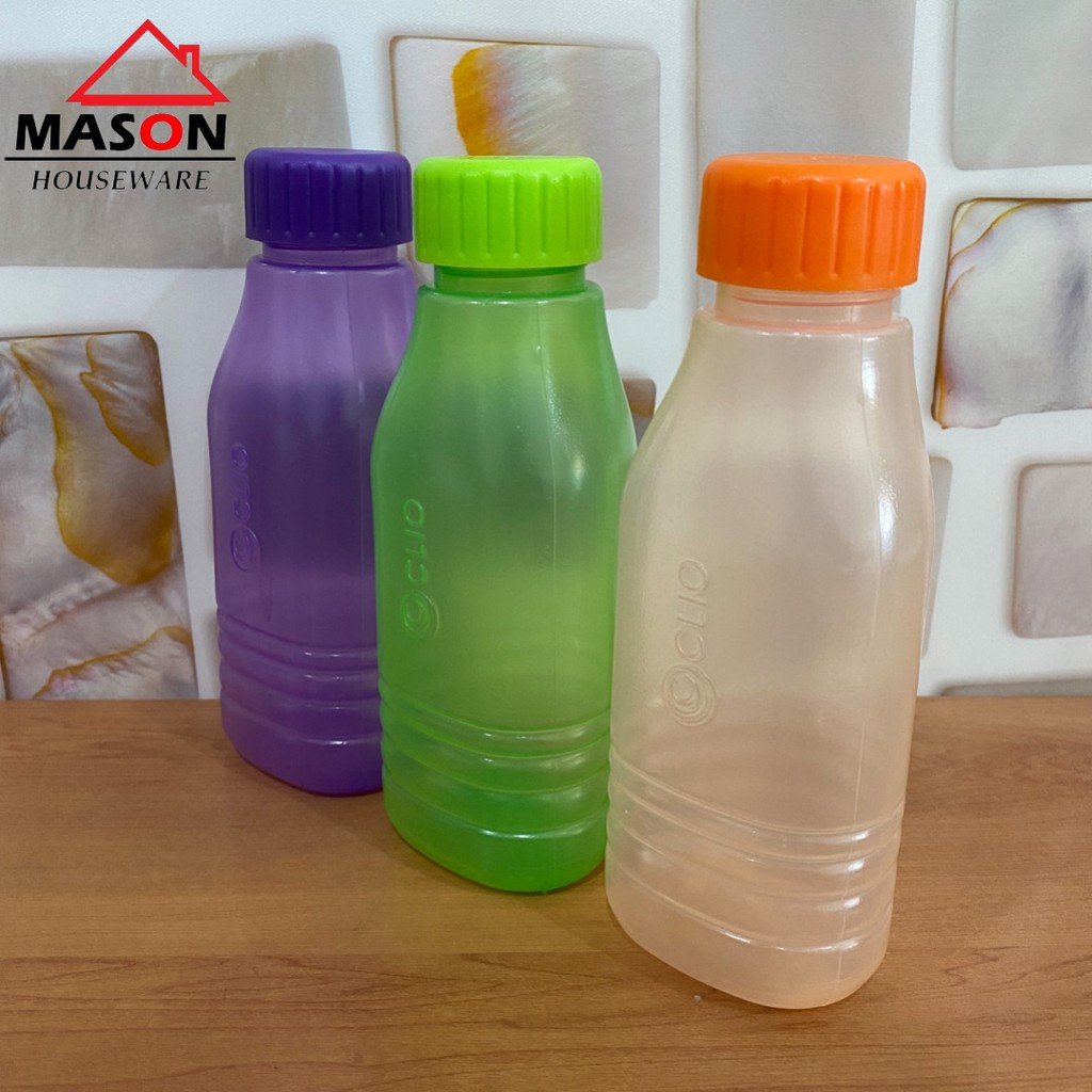 Botol Air / Botol Minum Segitiga Plastik Murah Berkualitas Multicolor 350ml