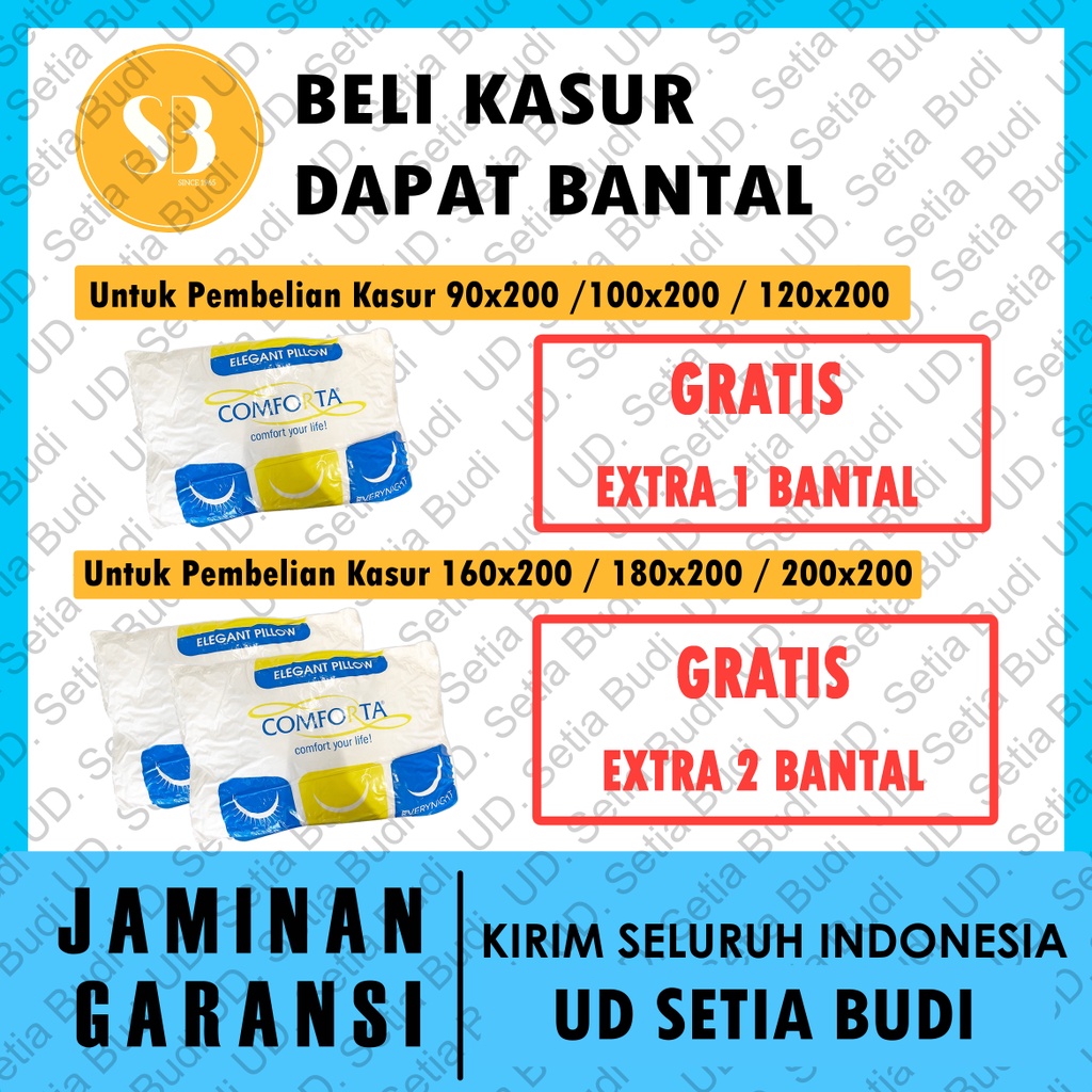 Kasur Comforta Springbed Perfect Pedic 200x200 180x200 160x200 120x200 100x200 90x200