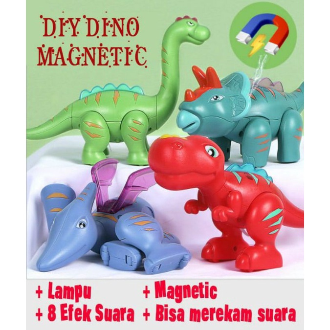 MAINAN DINO MAGNETIC/ DIY DINO MAGNETIC