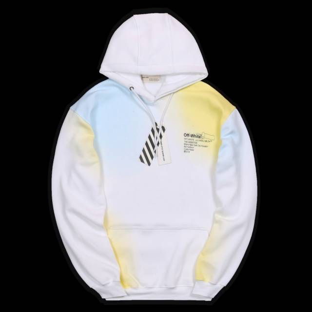 Sweater jaket off white rainbow