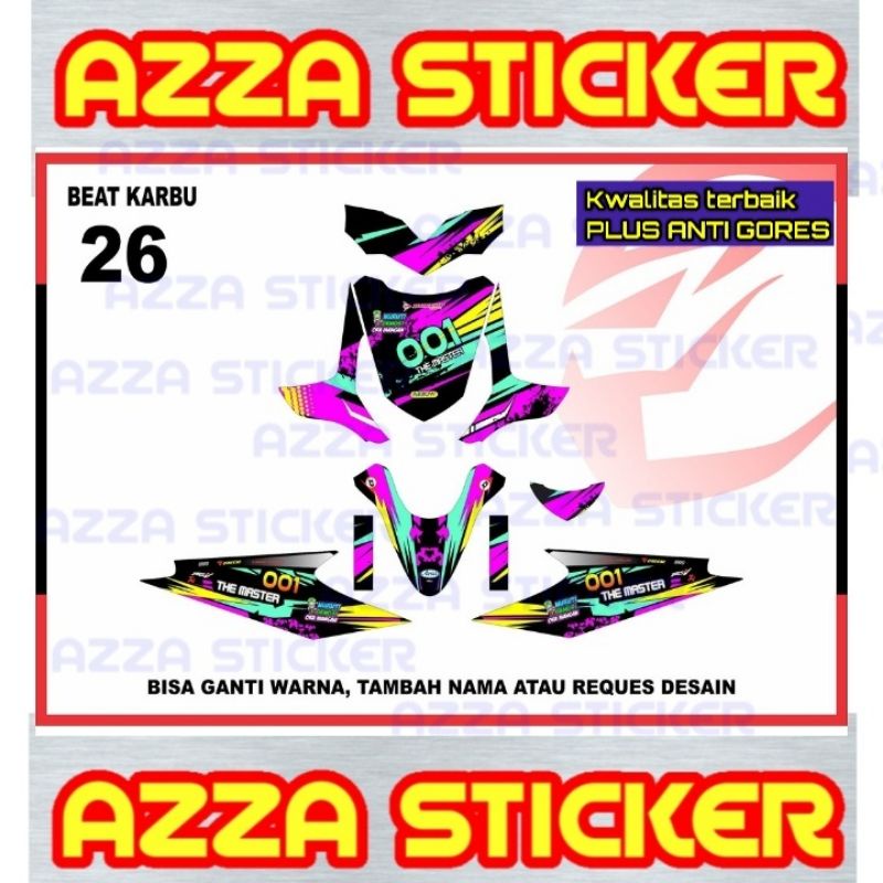 Decal Beat Karbu Full Body Stiker Decal Beat Karbu Full body 26