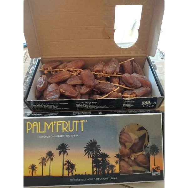 

(500 gr) kurma tunisia tangkai palm frutt original