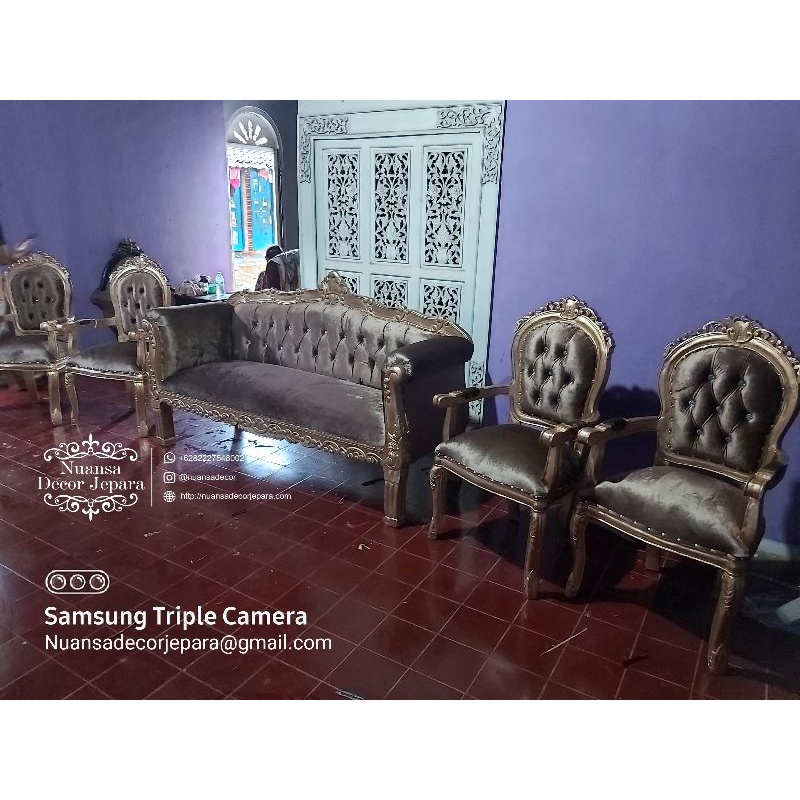 kursi tamu, kursi pelaminan, kursi set ruang tamu