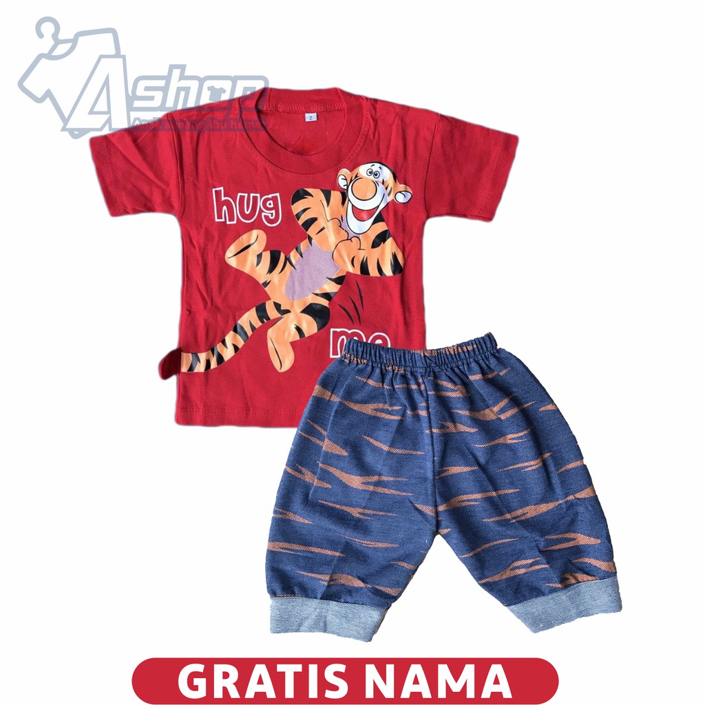 Baju Bayi Motif Tiger 0-12 Bulan