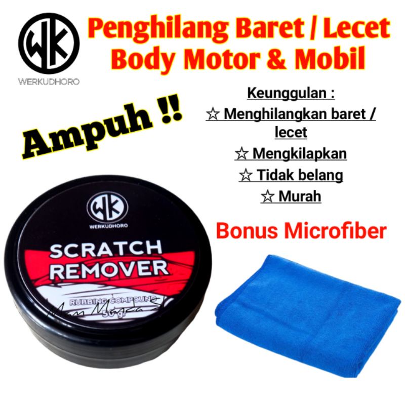 WK Rubbing Compound penghilang baret / Scratch Remover Penghilang Goresan body motor &amp; mobil