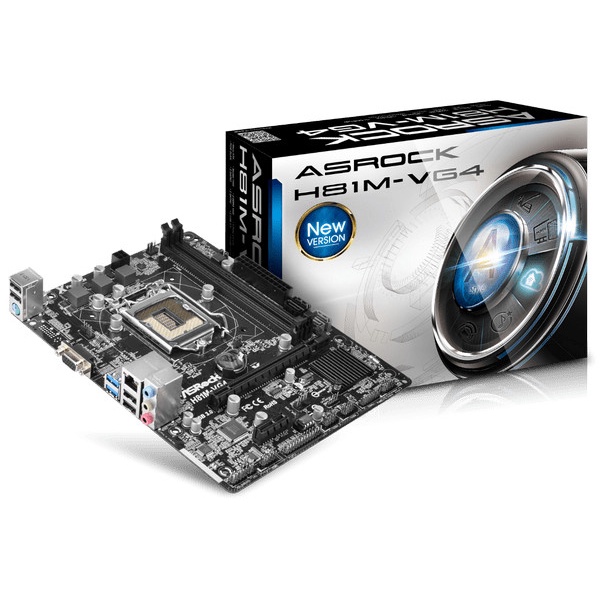 ASROCK MAINBOARD H81MVG4 H81M VG4 RESMI