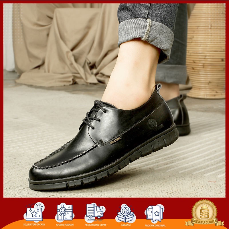 UMBERTO - Sepatu Pantofel Pria Loafers Formal Kasual Bahan Kulit Sapi Pulled Up Premium - Pantopel K