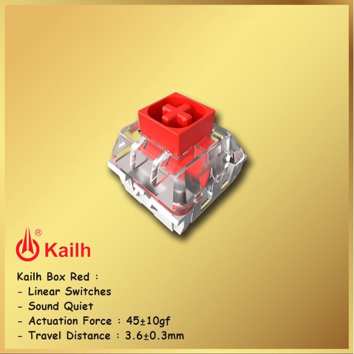 Kailh Box Red Mechanical Switch Linear Switch Switches Keyboard