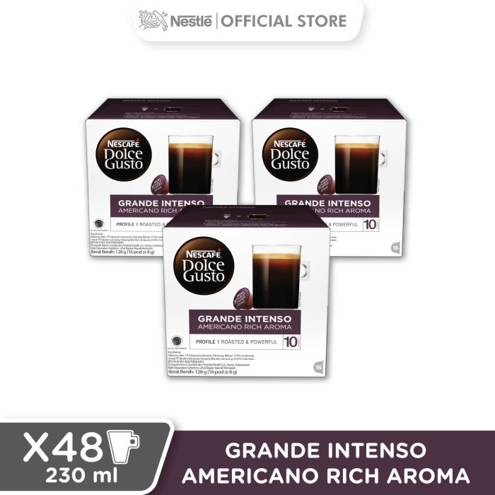 

Grande Intenso Americano Rich Aroma 3 box 6 serena teaspoon