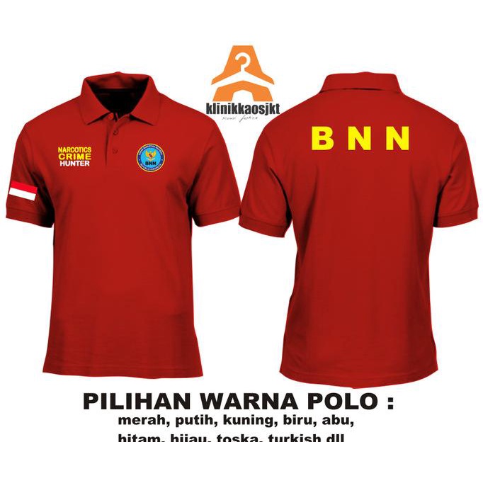 BAJU POLOSHIRT - KAOS POLO BNN CRIME HUNTER - POLO SHIRT BNN SABLON